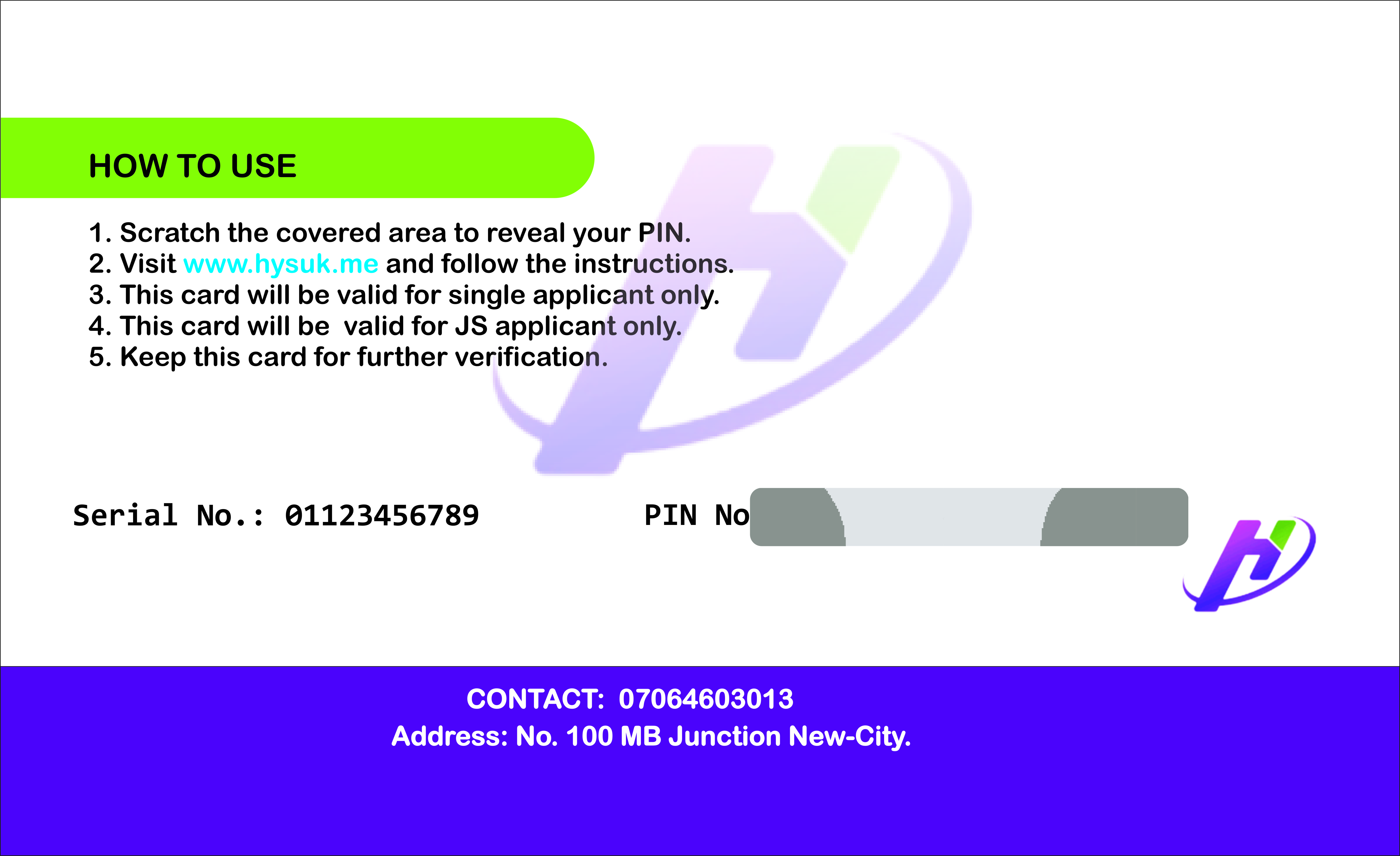 JS Scratch Card Back